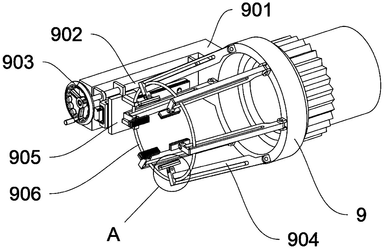 Pipeline outer wall weld joint grinding device for building materials and building processing