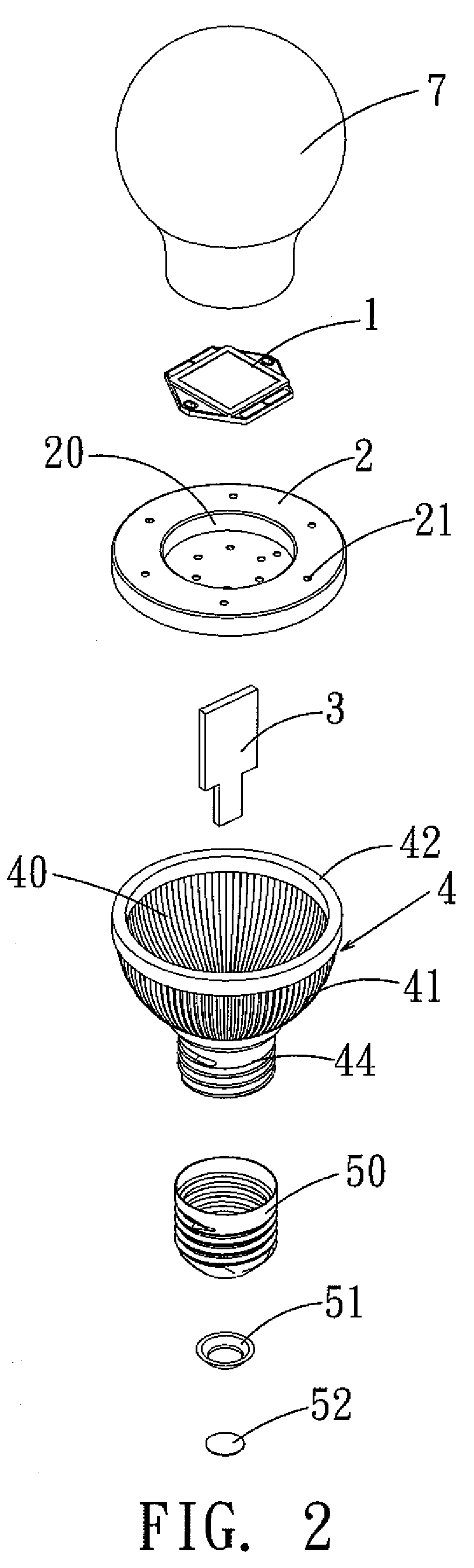 LED lamp having higher efficiency