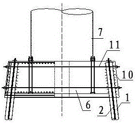 All-direction prestressing force antifatigue composite steel structure wind tower and installing method thereof