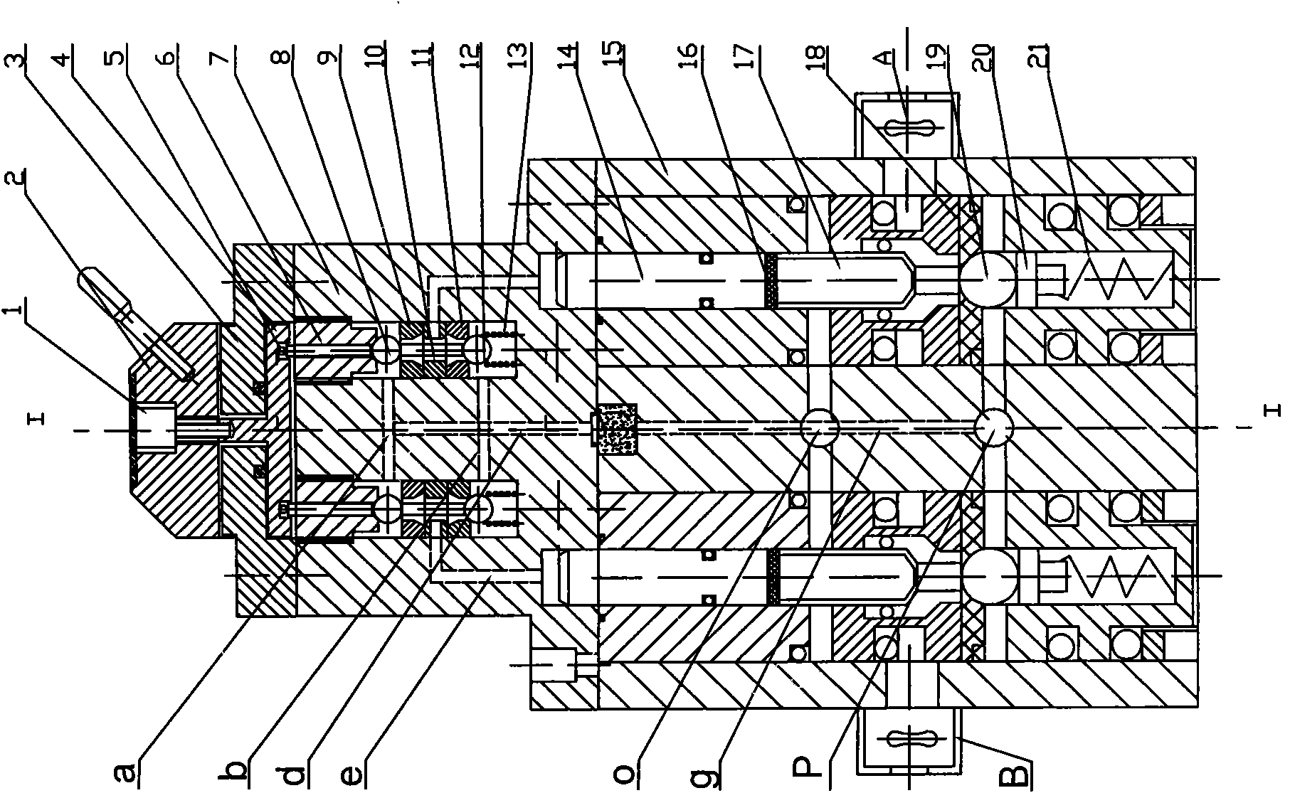 Manual pilot combined operating valve for hydraulic support