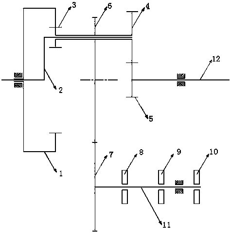 A pressure continuously variable transmission based on nw type double planetary gear structure