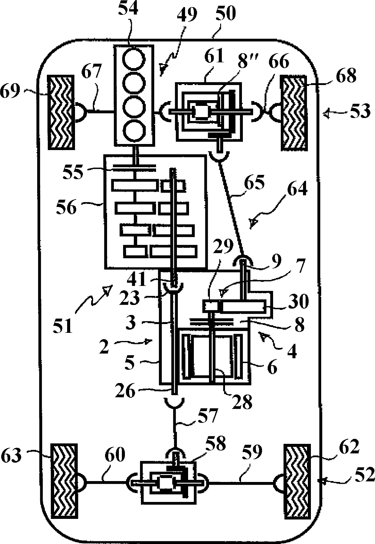 Drive assembly with electric machine and motor vehicle having such drive assembly