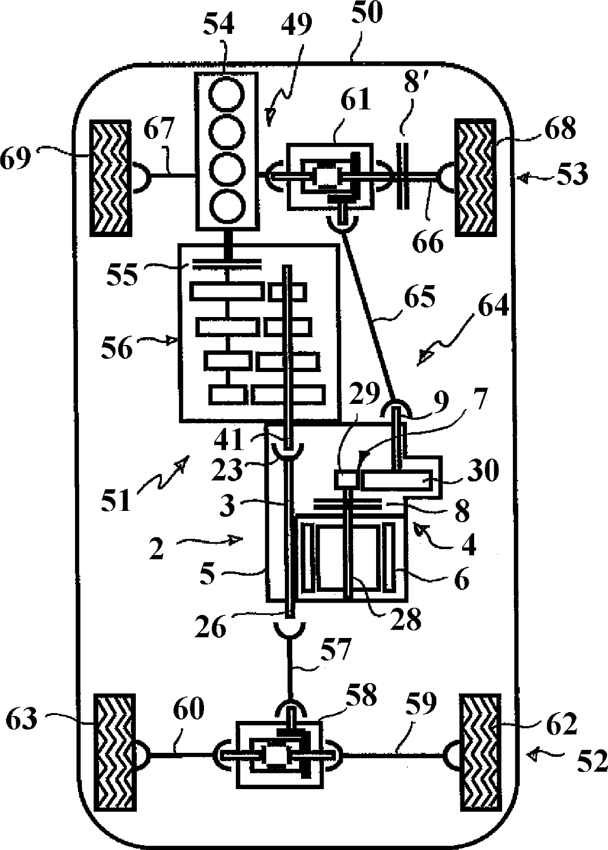 Drive assembly with electric machine and motor vehicle having such drive assembly