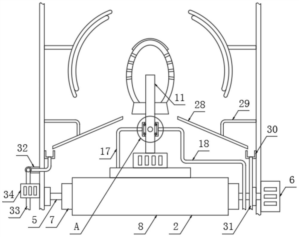 A chemical fiber wig forming device