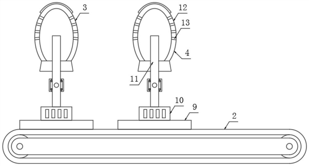 A chemical fiber wig forming device