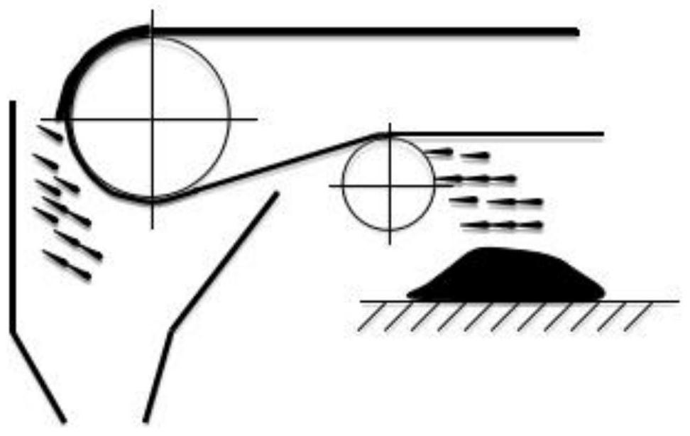 Bidirectional self-adjusting first belt sweeper