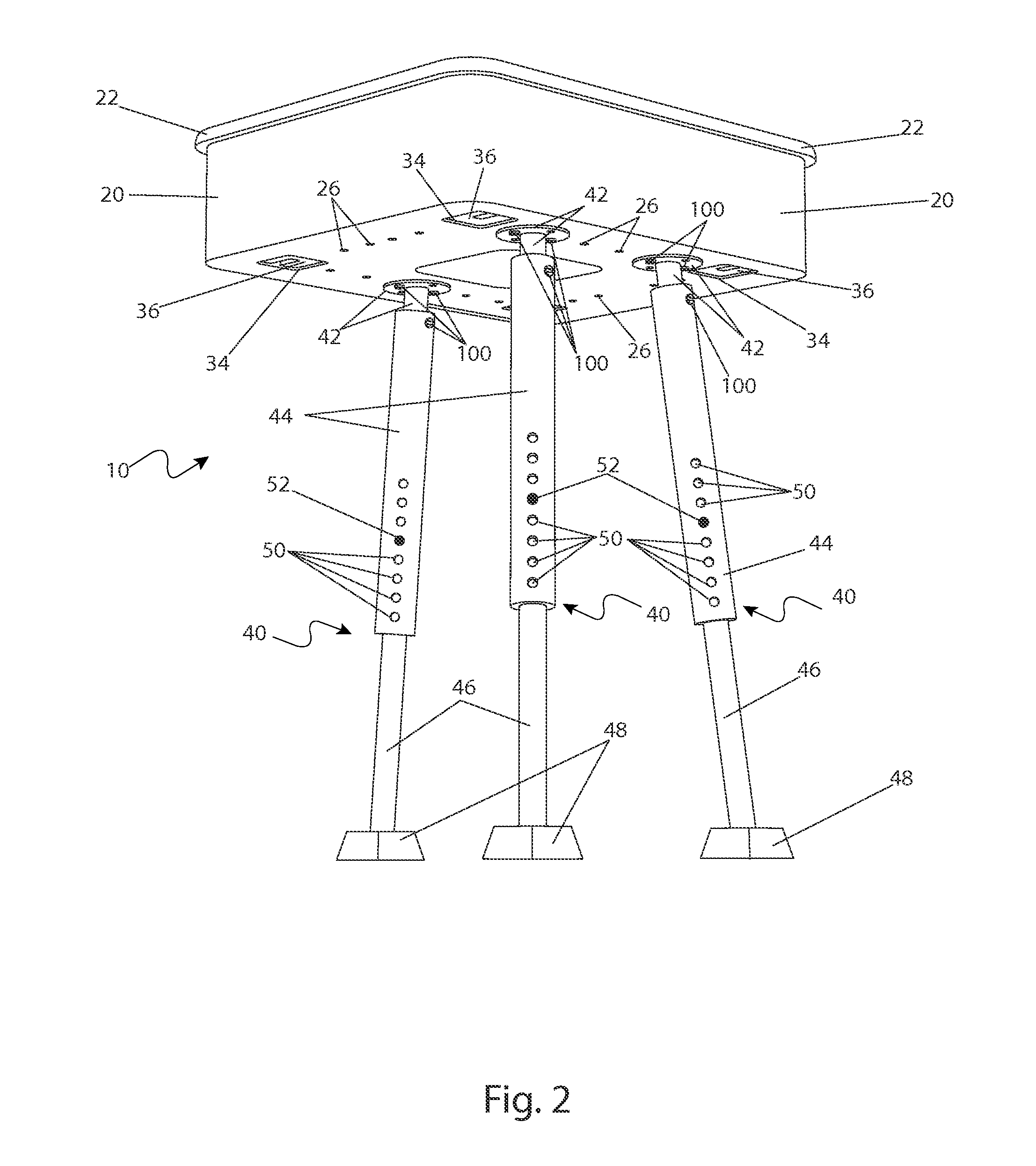 Planter with adjustable legs