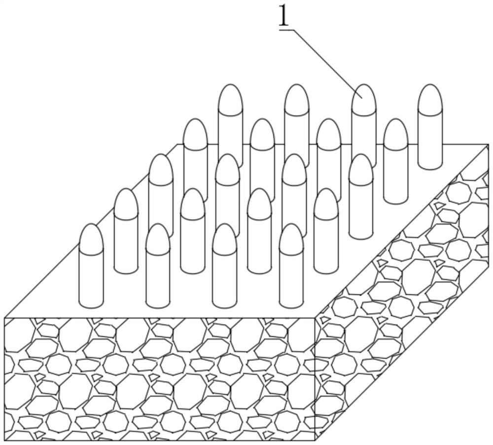 Cold diffusion remediation rod based on organic contaminated soil