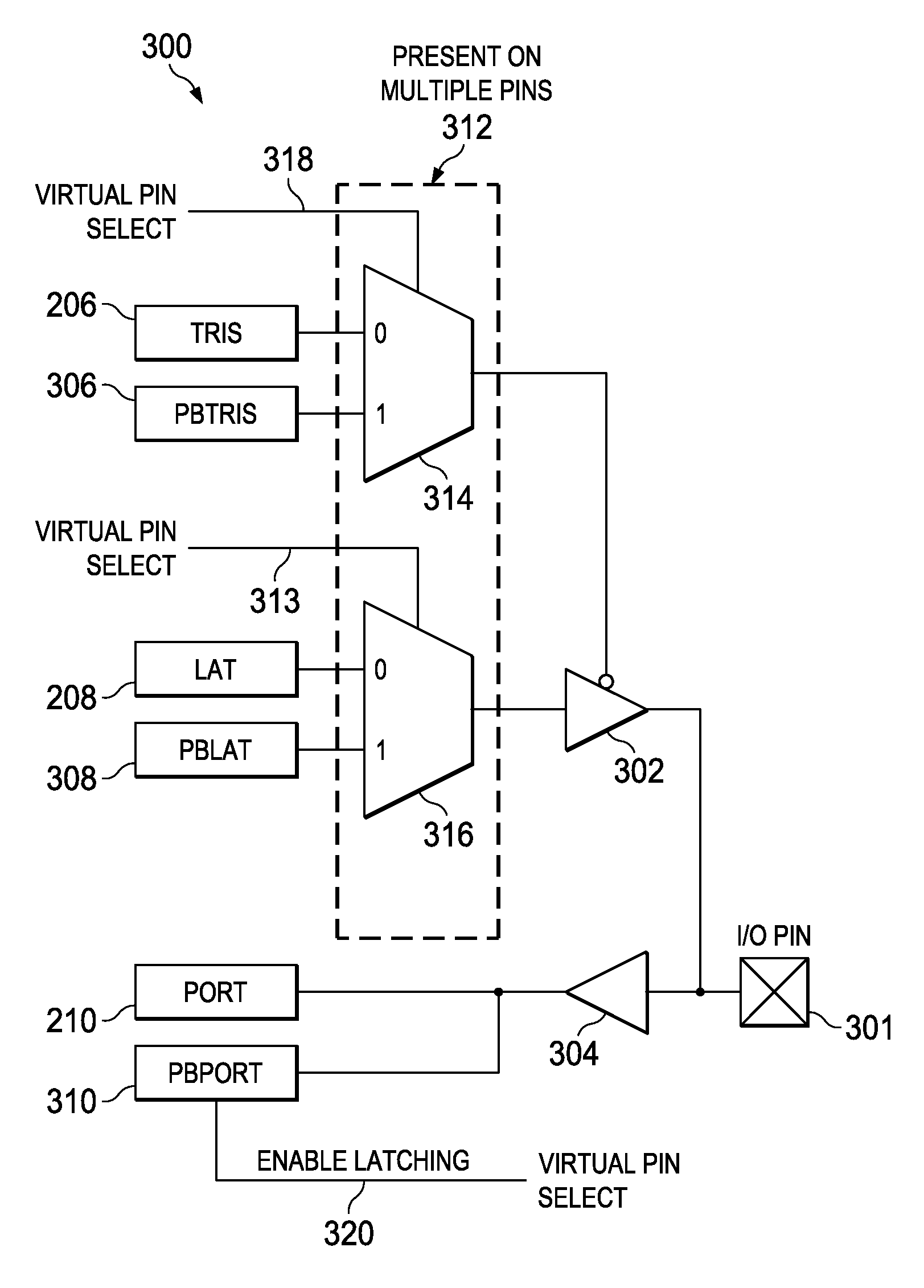 Virtual General Purpose Input/Output for a Microcontroller