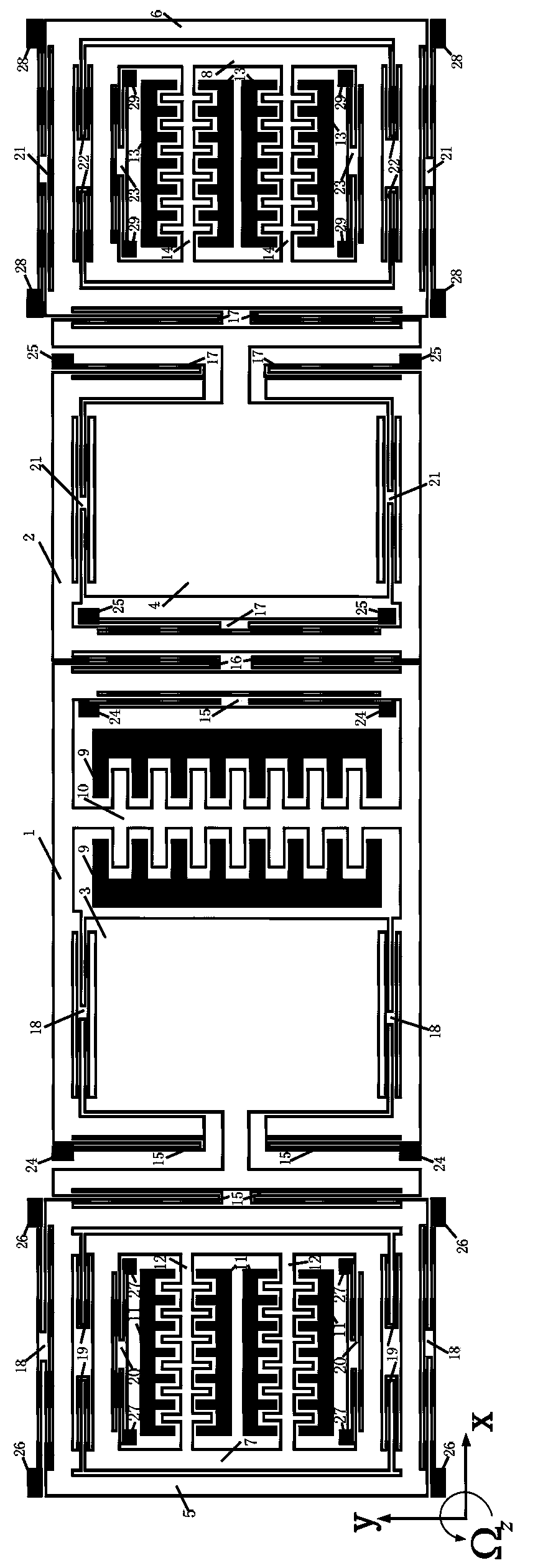 Micromechanical gyroscope with double-sensitive mode