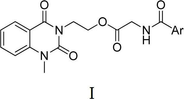 3-substituted-1-methyl-quinazoline-2,4-dione compounds, preparation method and application thereof