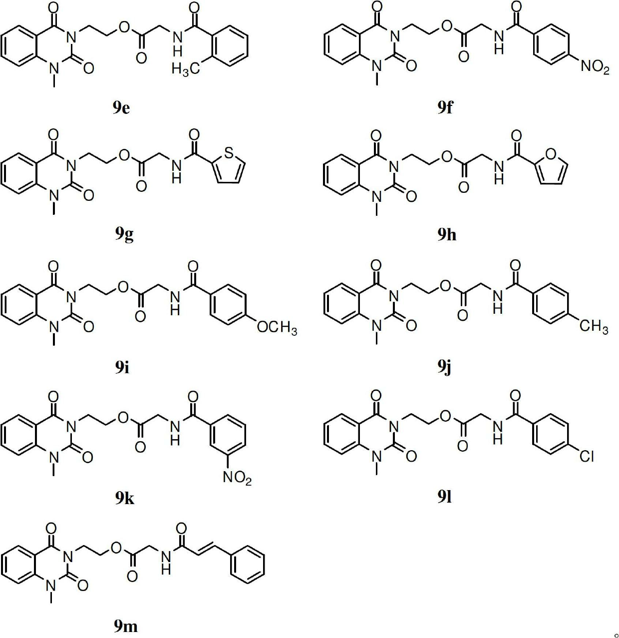 3-substituted-1-methyl-quinazoline-2,4-dione compounds, preparation method and application thereof