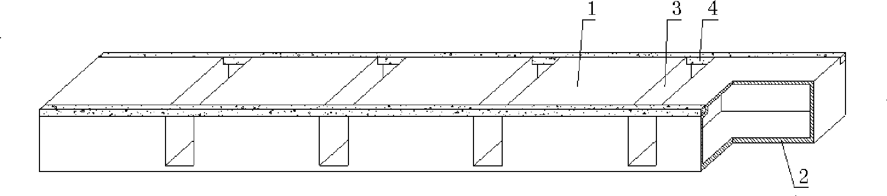 Cavity member for hollow slab