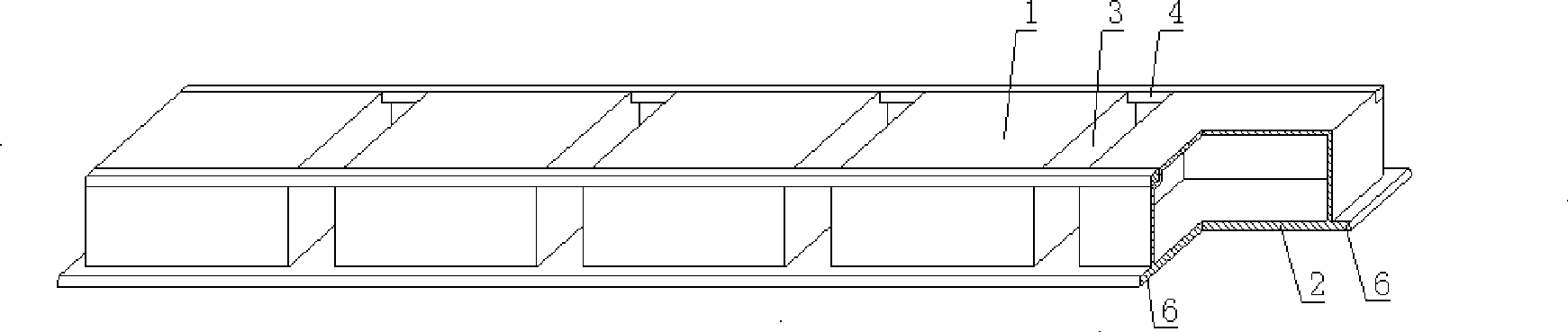 Cavity member for hollow slab