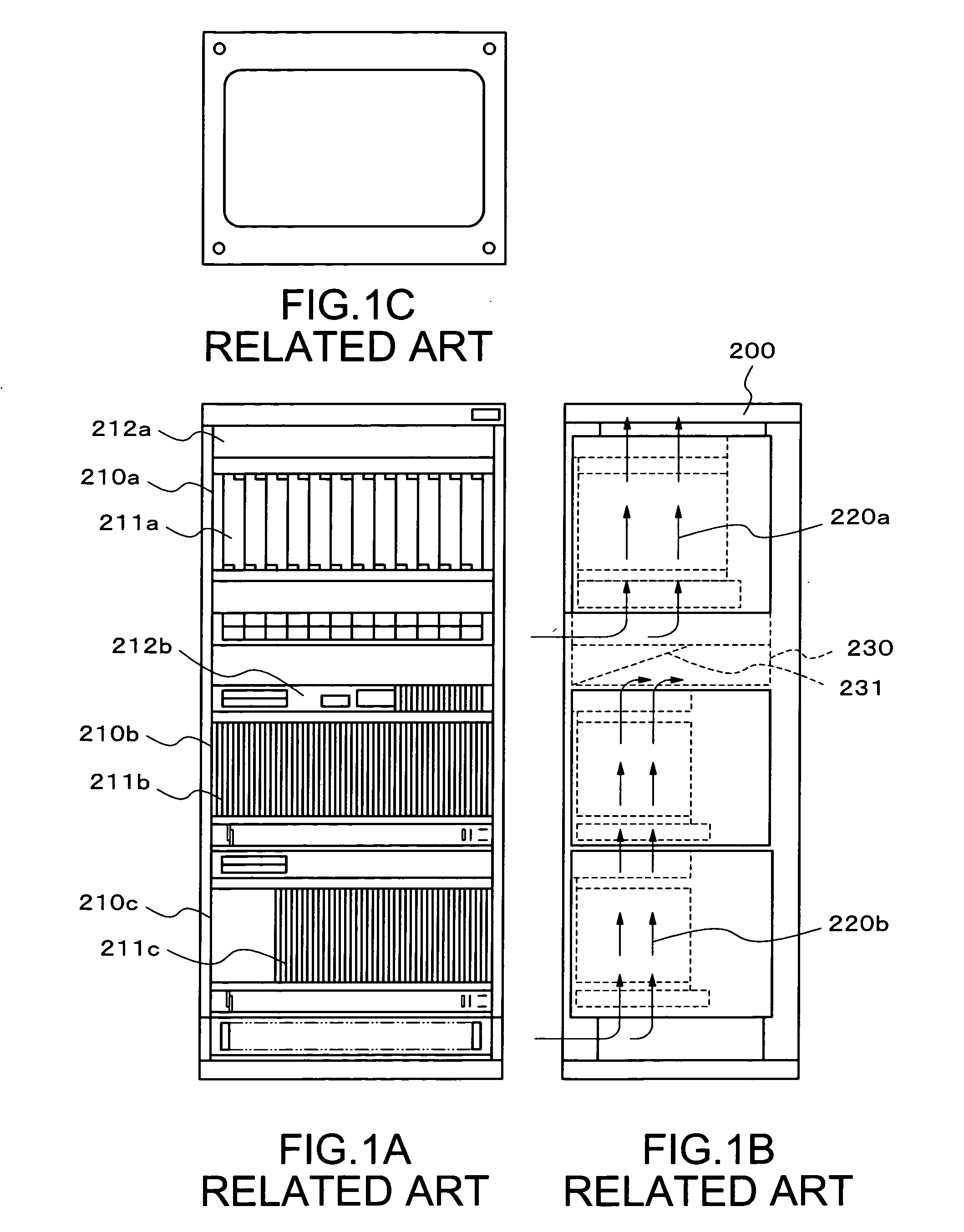 Electronic apparatus, fan unit, and subrack