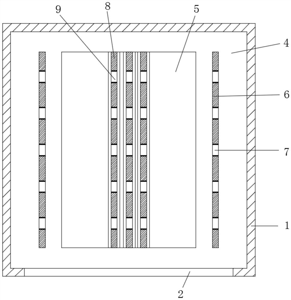 Wire harness storing device