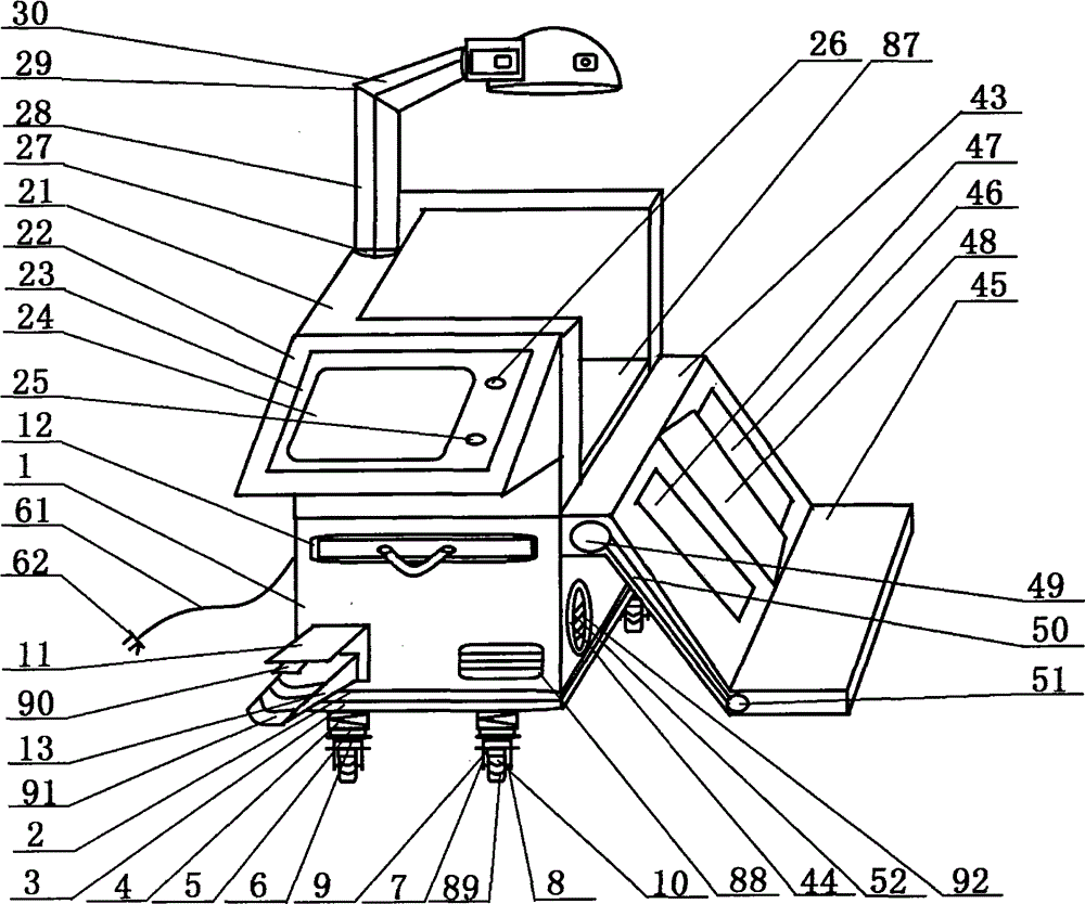 Rehabilitation device for lower limb paralysis caused by nervous centralis