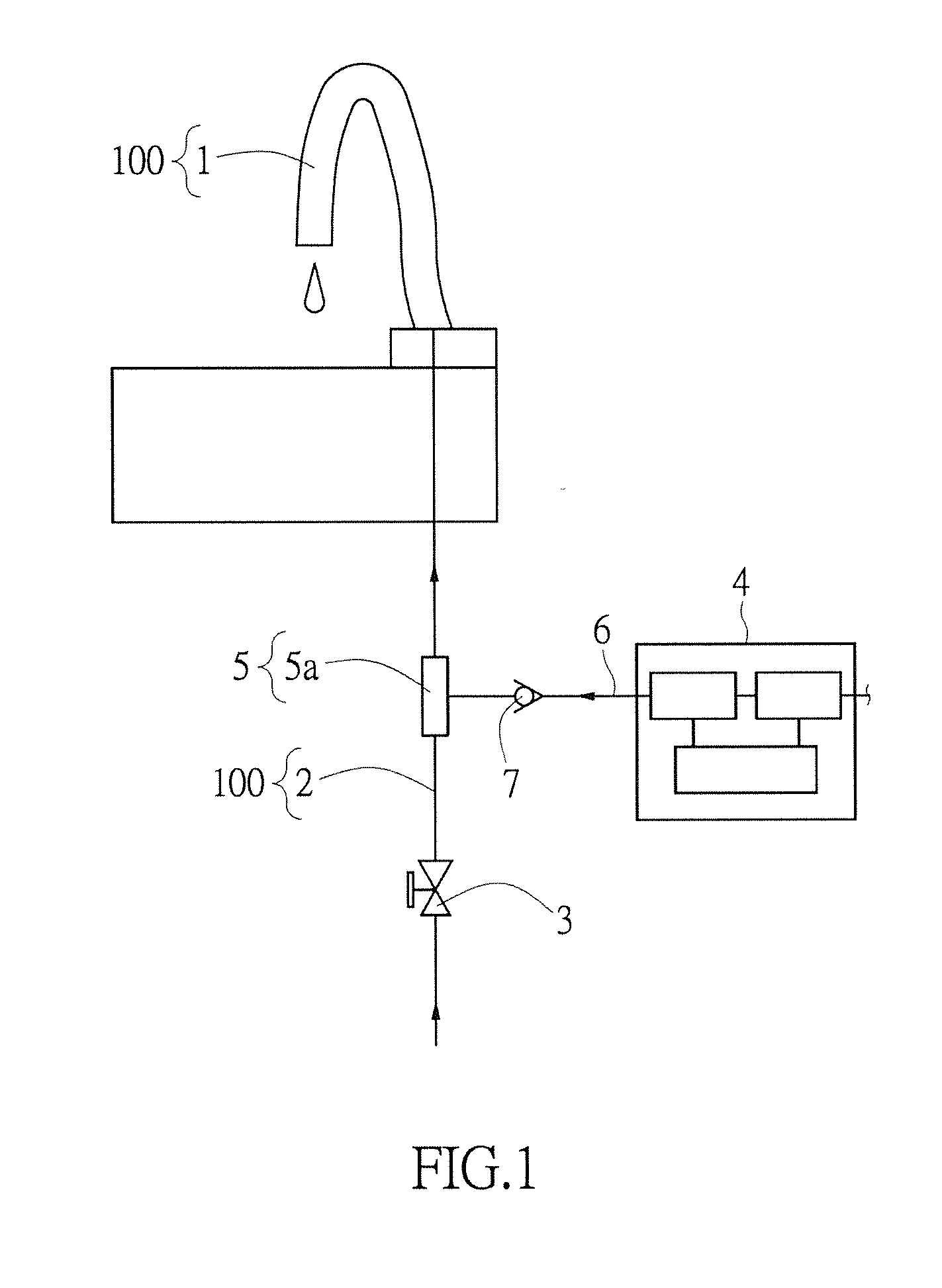 Automatic ozone water output device