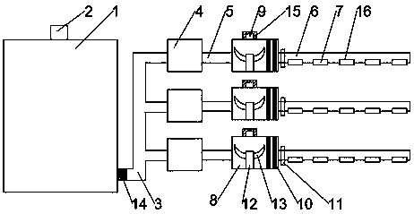 Integrated drip irrigation dredging system for apple irrigation