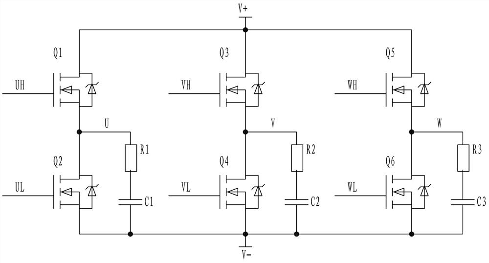 Brushless motor controller power-on protection detection circuit and power-on protection detection method thereof