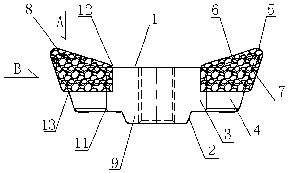 Mechanical tooth for crusher and waste product treatment