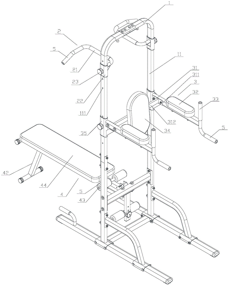 Arm power composite fitness machine