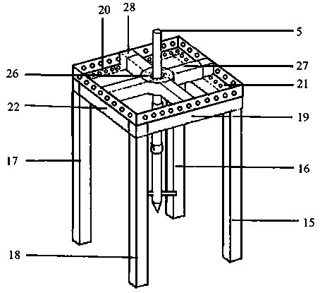 Multifunctional stirring model test box and use method thereof