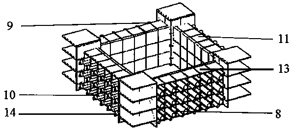 Multifunctional stirring model test box and use method thereof