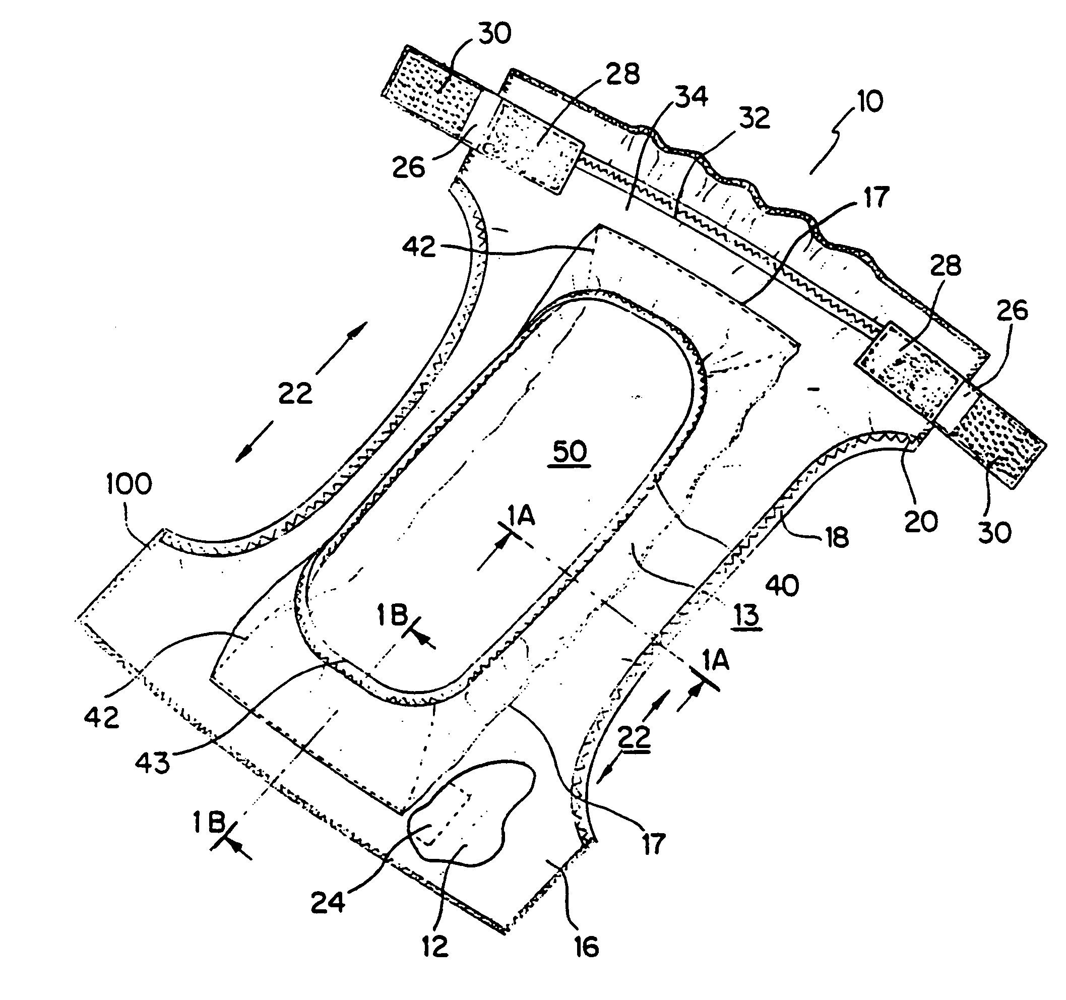 Protective undergarments having anchored pocketed-sling structures and manufacturing methods therefor