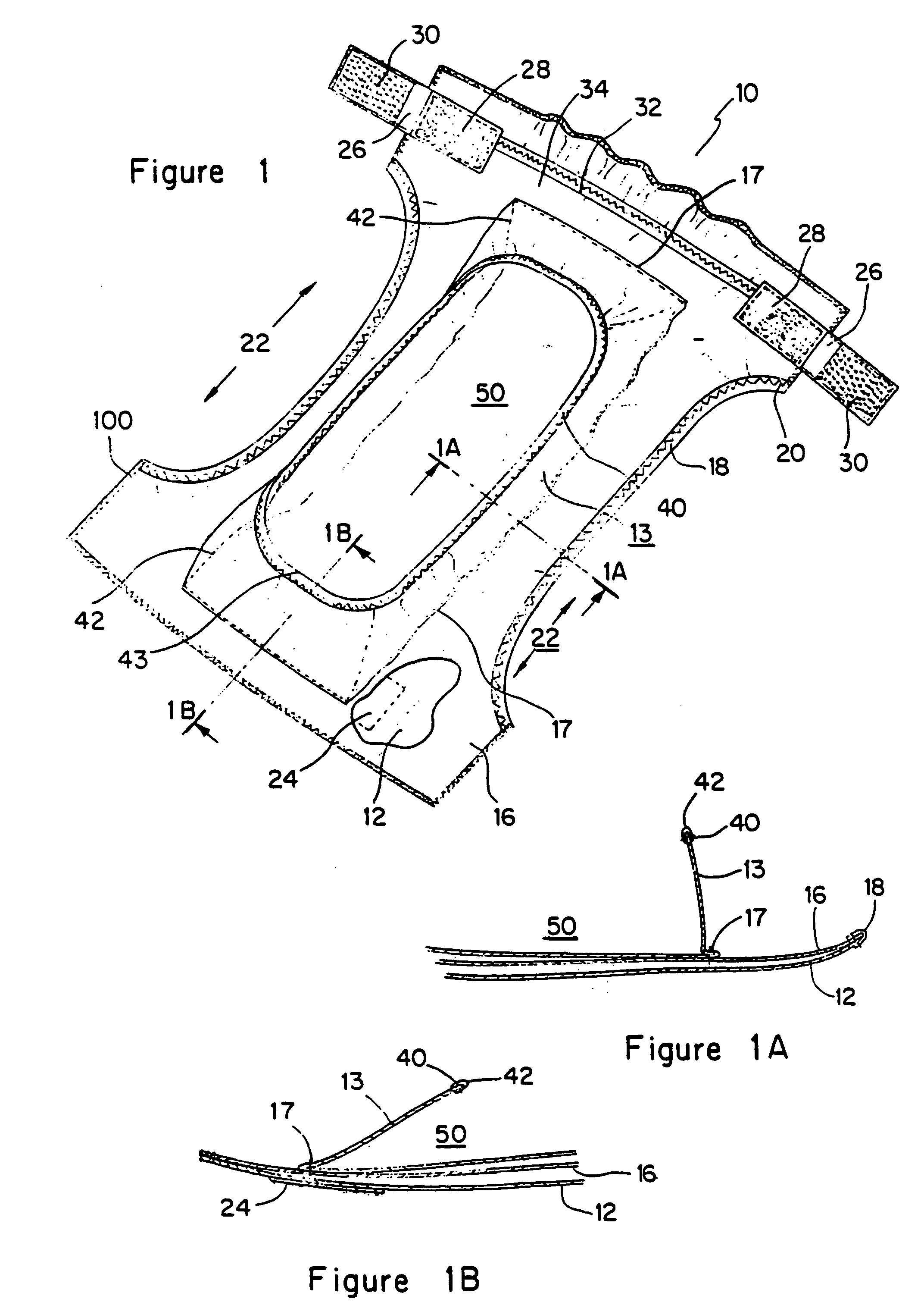 Protective undergarments having anchored pocketed-sling structures and manufacturing methods therefor