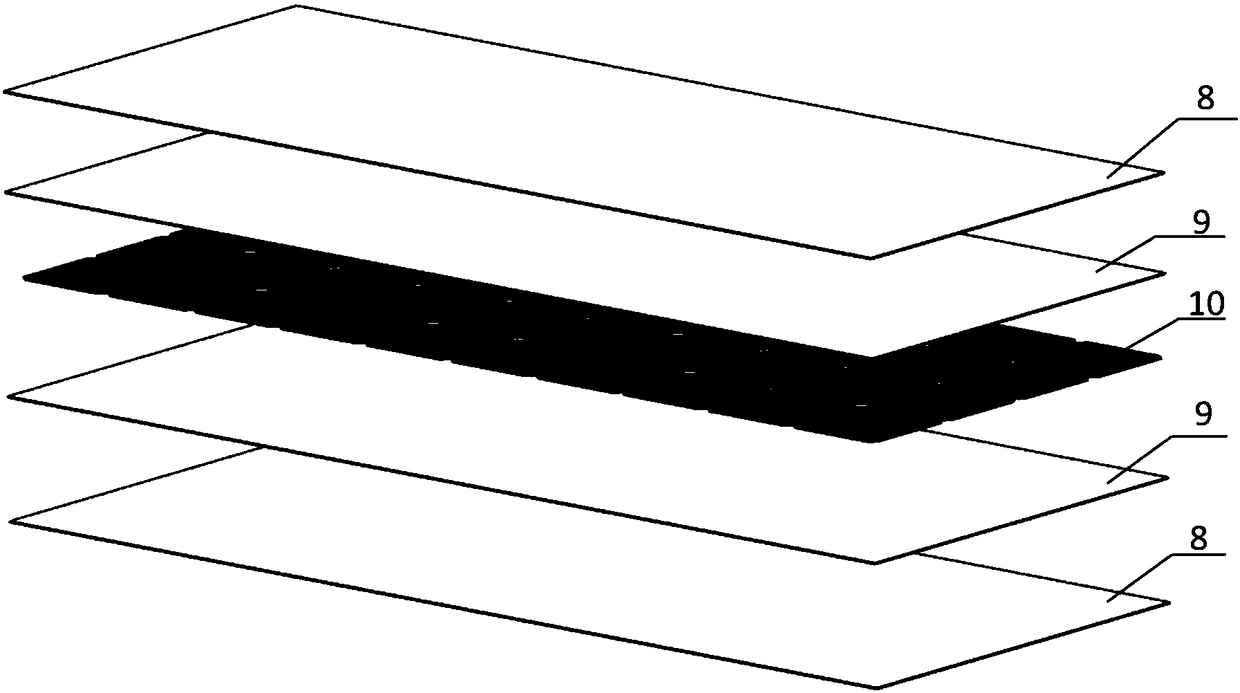 Glass photovoltaic building material component and preparation method thereof