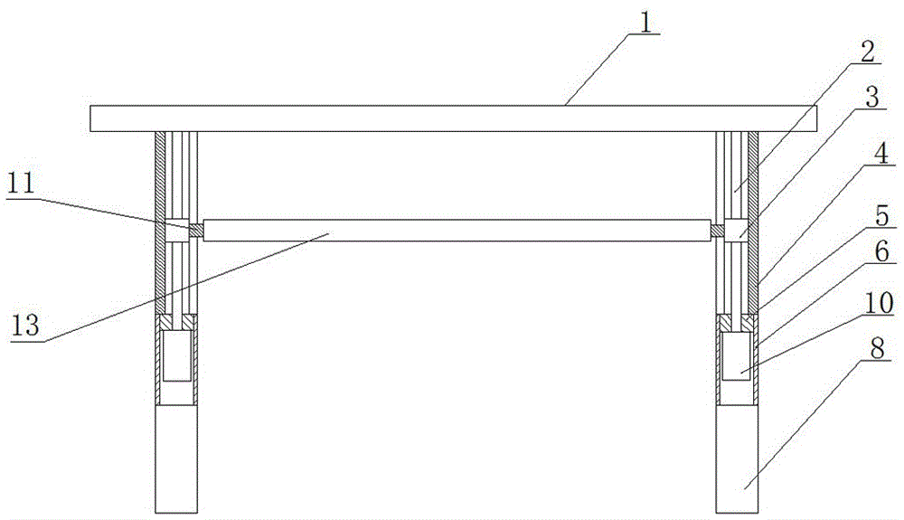 Volume-variable office table