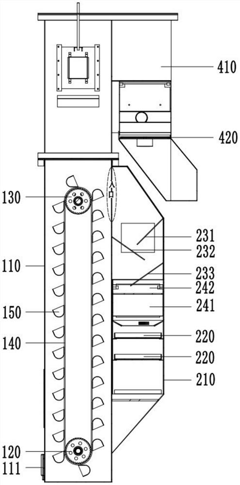 Lifting and separating device