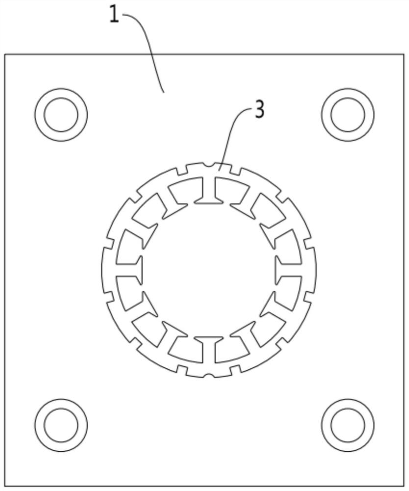 Injection molding mold for micro motor framework