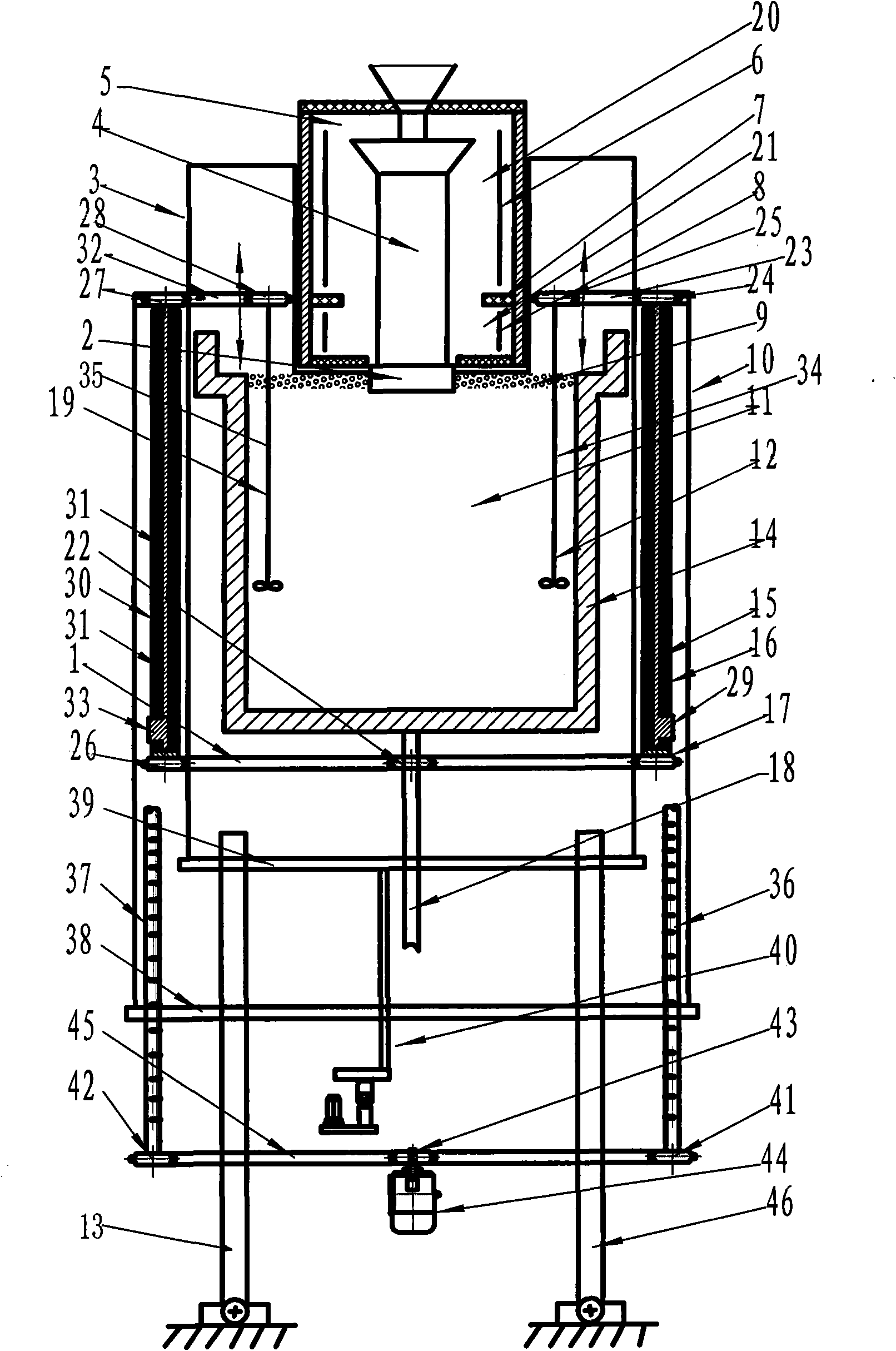 Liquid metal cooling and directional condensing equipment with tin boiler stirrer