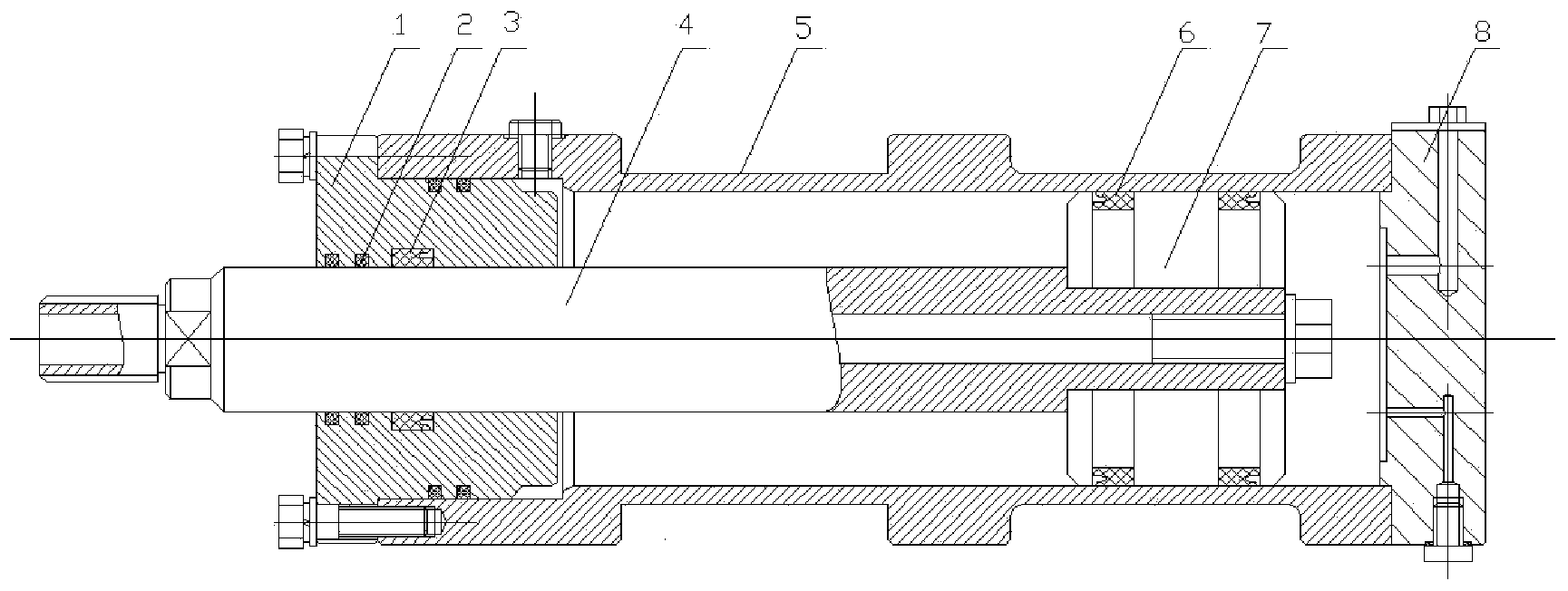 Fiber bragg grating sensing based hydraulic cylinder dynamic seal failure state monitoring method