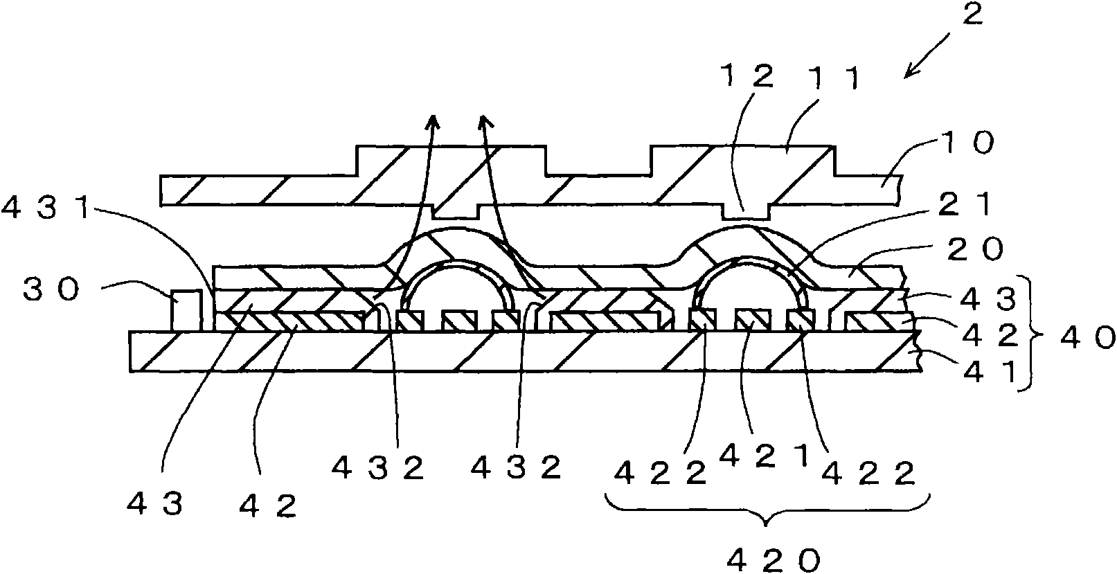 Flexible printing patch panel, input module and portable device