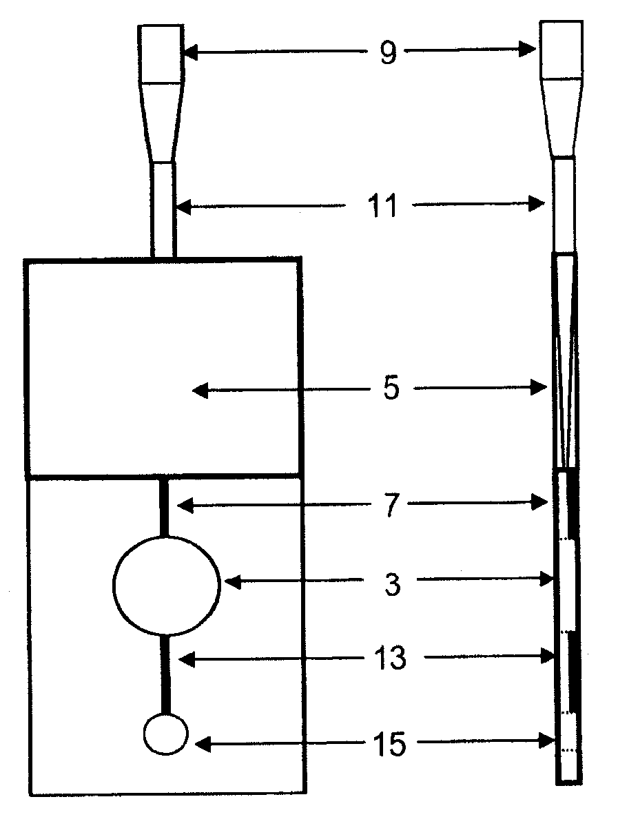 Device for detecting components in a fluid