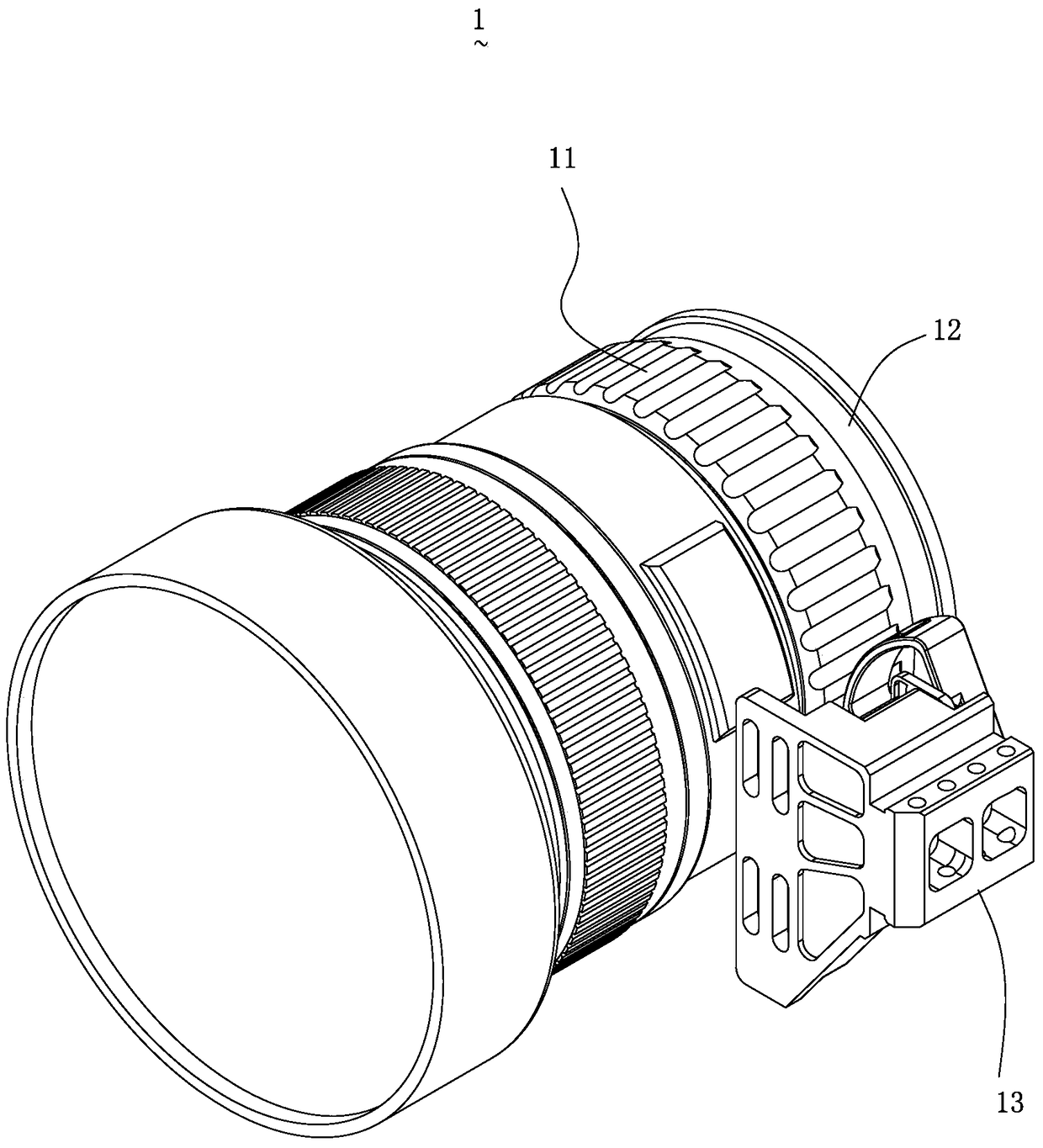 Focusing device, photographing device and aircraft