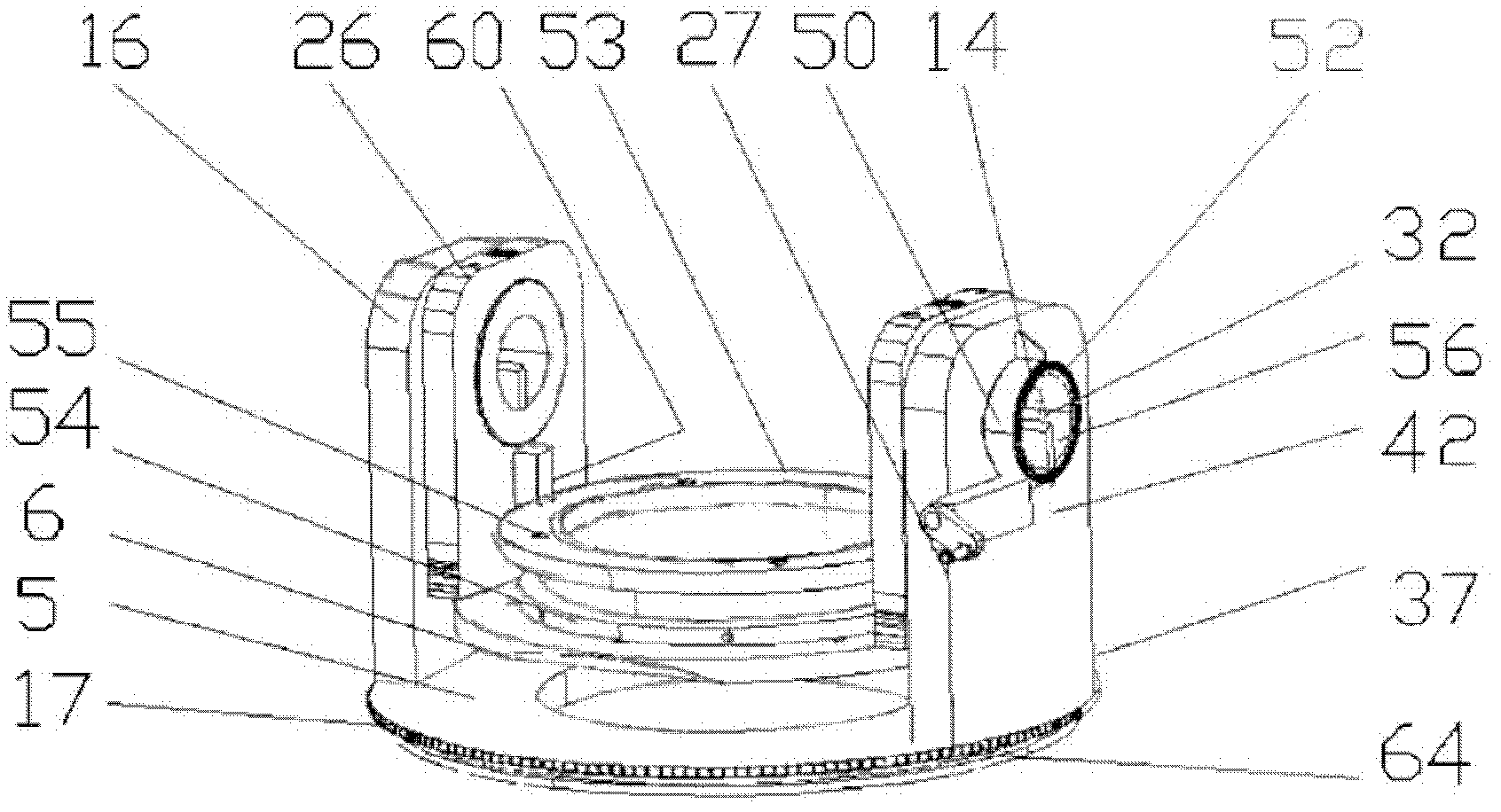 Center regulating rotary table for Helmholtz coil