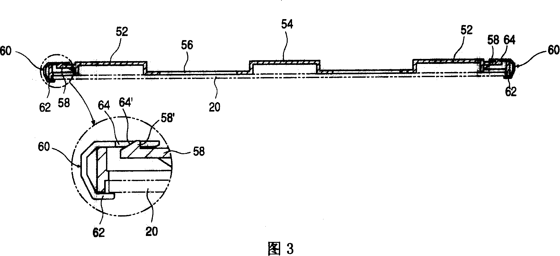 Front structure for air conditioner