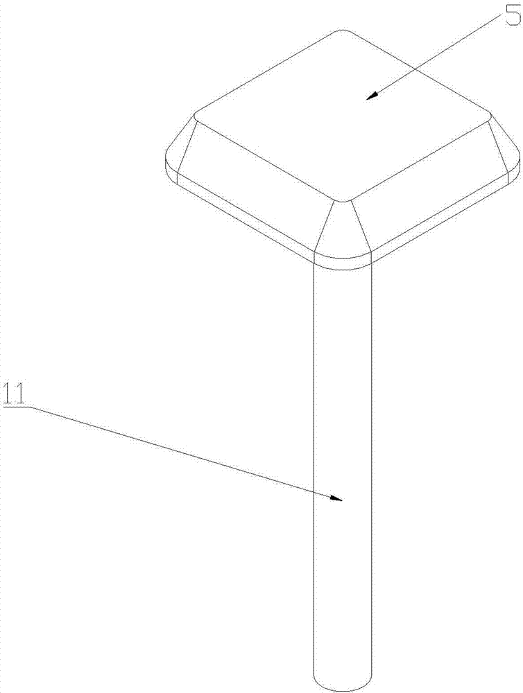 Ejector rod bottom rolling type bottom press device