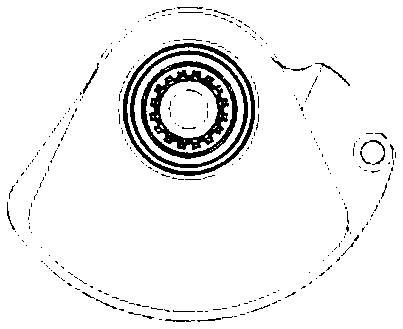 An impact-resistant road roller steel wheel excitation structure