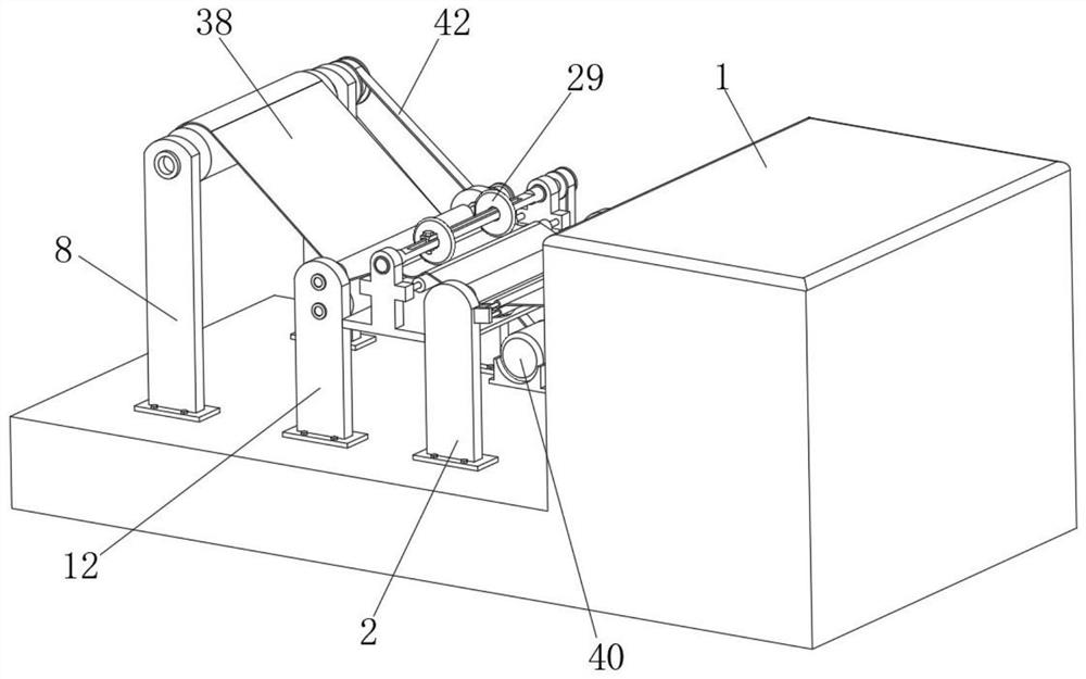 Manufacturing device and preparation method of non-woven fabric for automobile roof interior trim