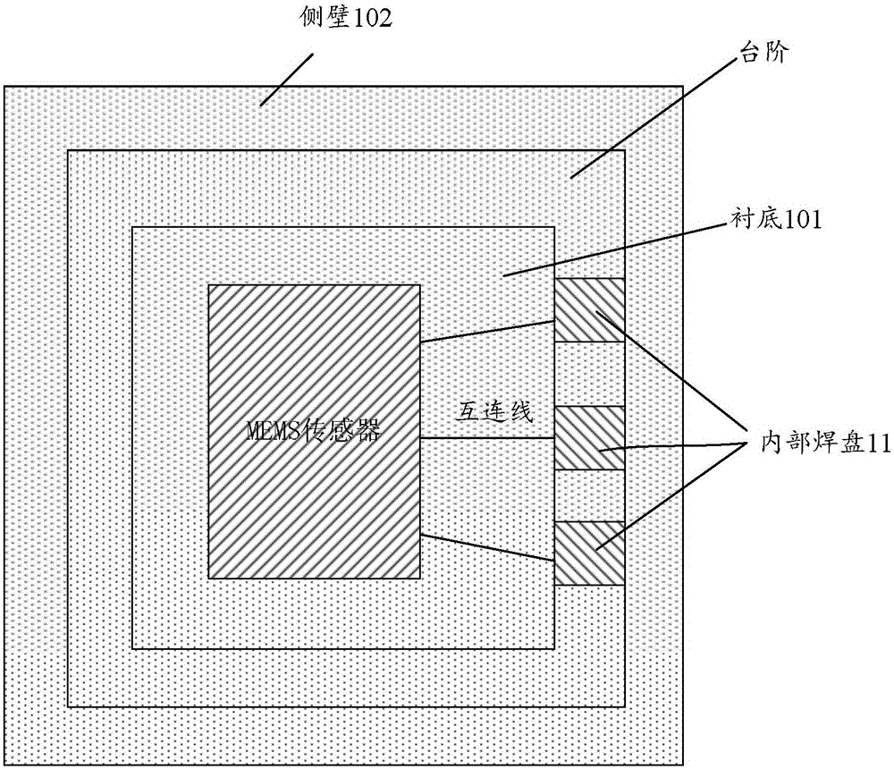 MEMS sensor packaging structure and method