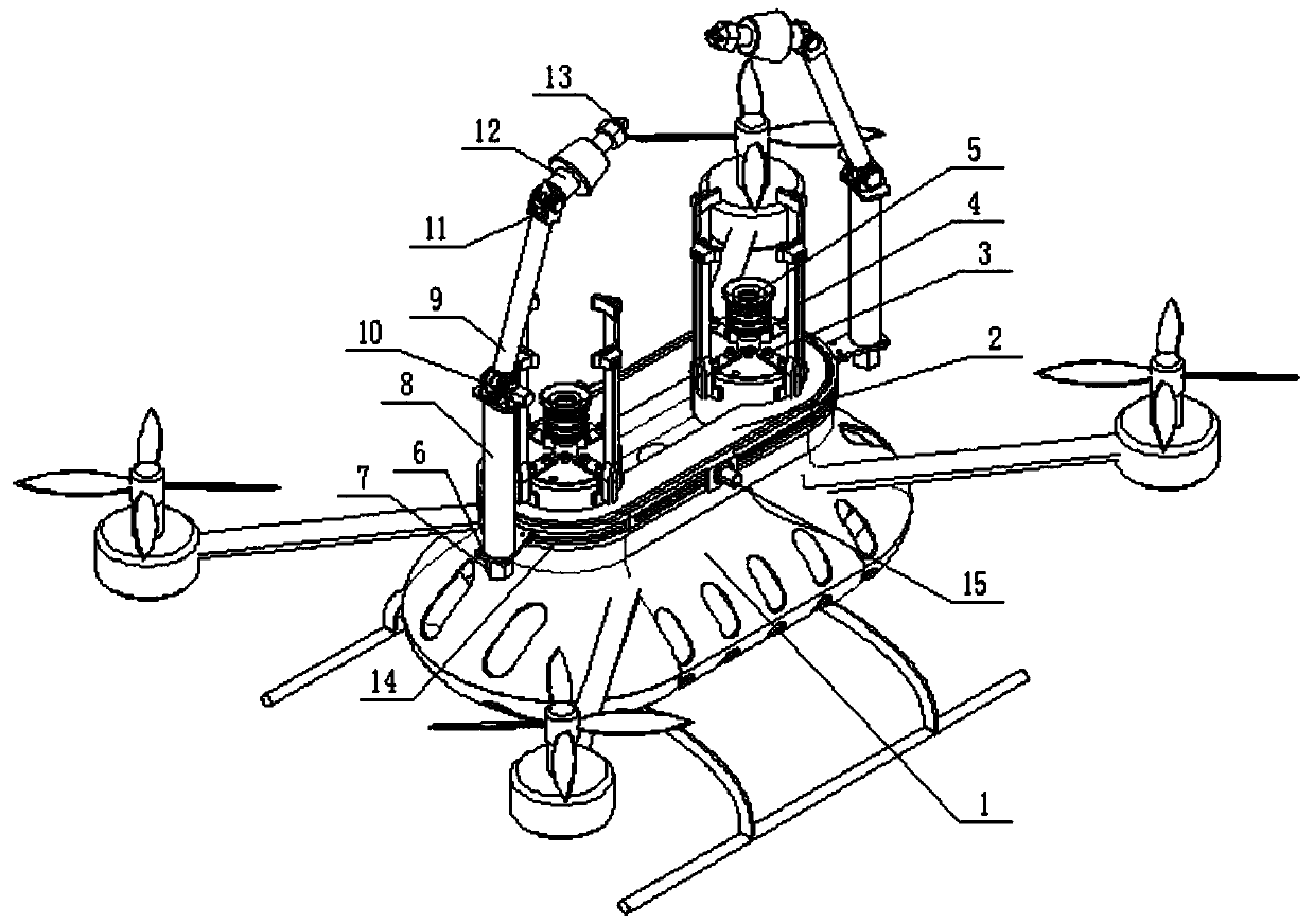 High-altitude intelligent operation lamp changing robot