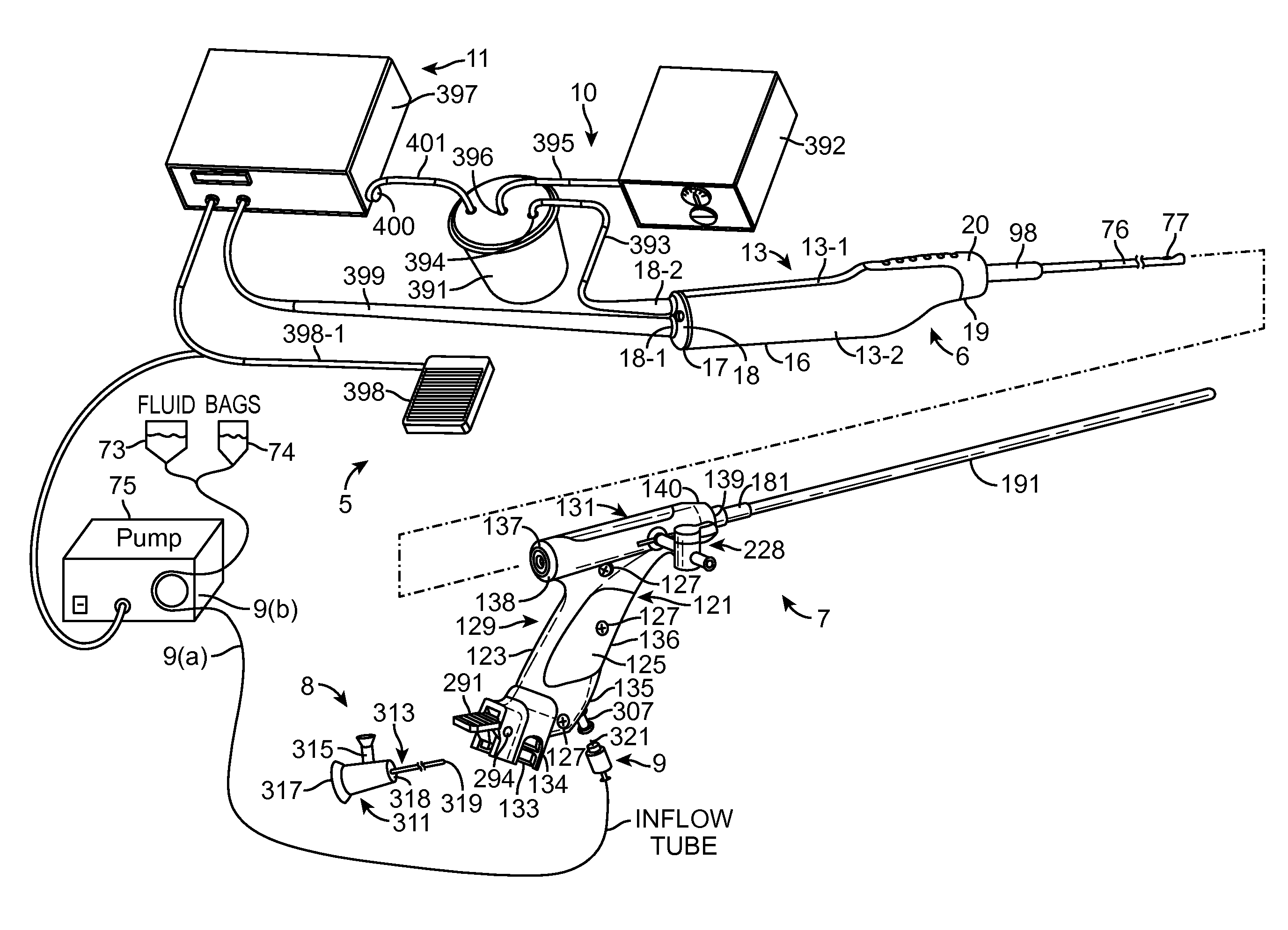 Hysteroscopic tissue removal system with improved fluid management and/or monitoring capabilities