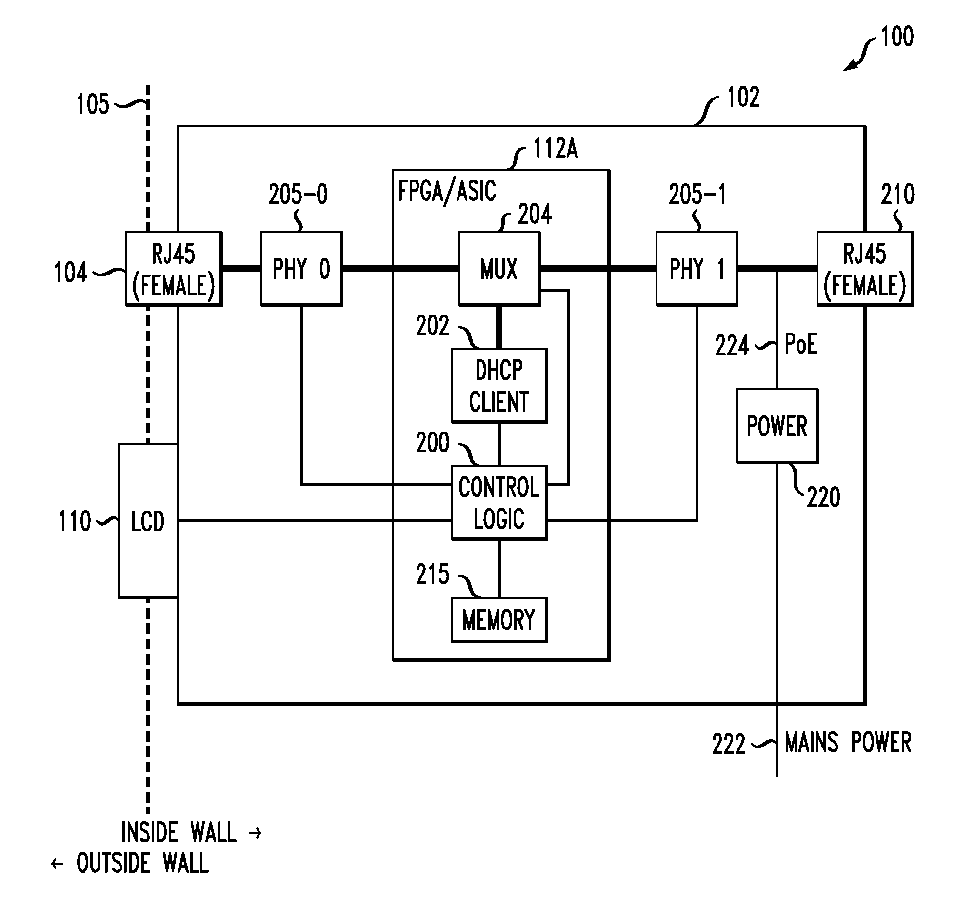 Intelligent jack providing perceptible indication of network connectivity