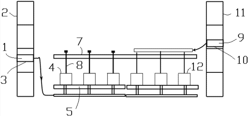 Experimental device system for testing concrete crack self-healing ability