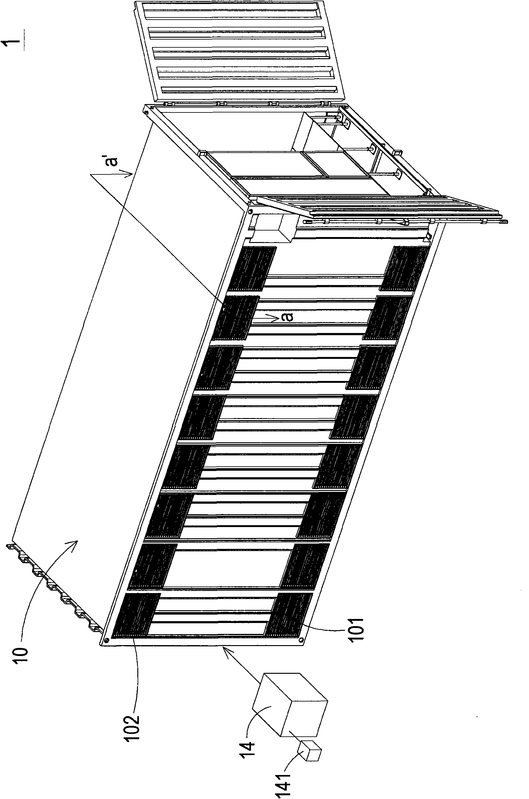 System and method for adjusting environment of portable data center